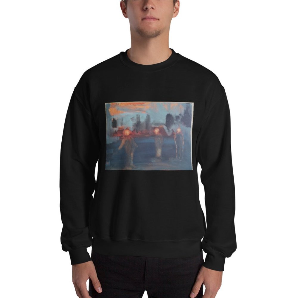 Walking outside the city Unisex Sweatshirt